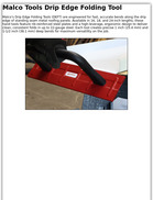 Malco Tools Drip Edge Folding Tool