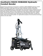 Southwire MAXIS MHB4000 Hydraulic Conduit Bender,