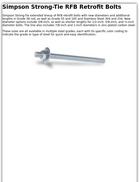 Simpson Strong-Tie RFB Retrofit Bolts