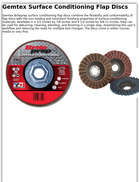 Gemtex Briteprep Surface Conditioning Flap Discs