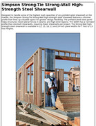 Simpson Strong-Tie Strong-Wall High-Strength Steel Shearwall