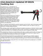 Products 10.11.26 Irion America's Updated XP-DELTA Caulking Gun