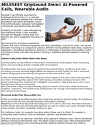 Products 10.27.26 MILESEEY GripSound Xmini: AI-Powered Calls, Wearable Audio