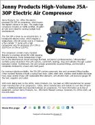 Jenny Products High-Volume J5A-30P Electric Air Compressor