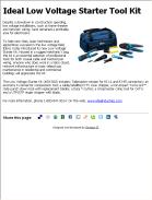 Ideal Low Voltage Starter Tool Kit