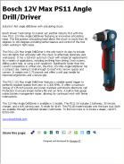 Bosch 12V Max PS11 Angle Drill/Driver