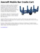 Jescraft Mobile Bar Cradle Cart