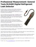 General Tools RLD400 Digital Refrigerant Leak Detector