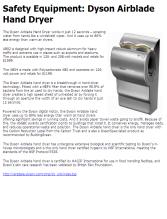 Safety Equipment: Dyson Airblade Hand Dryer - Contractor Supply Magazine