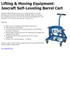 Jescraft Self-Leveling Barrel Cart
