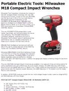 Milwaukee M18 Compact Impact Wrenches