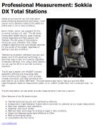 Sokkia DX Total Stations