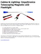 Impeltronics Telescoping Magnetic LED Flashlight