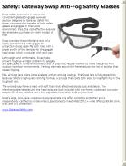 Gateway Swap Anti-Fog Safety Glasses
