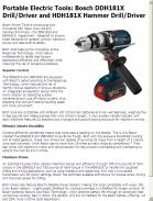 Bosch DDH181X Drill/Driver and HDH181X Hammer Drill/Driver