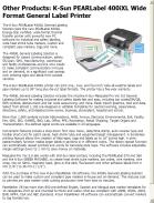 K-Sun PEARLabel 400iXL Wide Format General Label Printer
