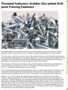 Grabber Zinc-plated Drill-point Framing Fasteners