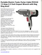 Porter-Cable PCE210 7.5 Amp 1/2 Inch Impact Wrench with Hog Ring Anvil