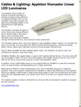 Cables & Lighting: Appleton Viamaster Linear LED Luminaires ...