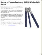 Powers Fasteners 316 SS Wedge Bolt Anchor