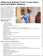 Touch n Foam Heavy Duty and Subfloor Adhesives