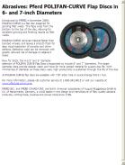 Pferd POLIFAN-CURVE Flap Discs in 6- and 7-inch Diameters