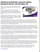 Amerimix Water Repellent Mortar with RainBloc GP