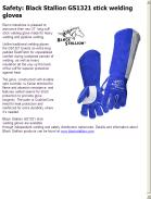 Black Stallion GS1321 stick welding gloves