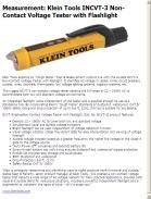 Klein Tools INCVT-3 Non-Contact Voltage Tester with Flashlight