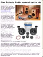 Rockler bookshelf speaker kits