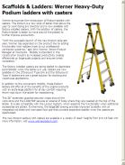 Werner Heavy-Duty Podium Ladders with Casters