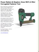 Omer MCF.12 Mini Corrugated Fastener Tool