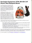 STIHL BR 450 C-EF Electric Start Backpack Blower