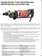 Bartell Morrison DMC6D Wet/Dry Convertible drills