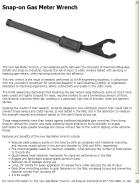 Snap-on Gas Meter Wrench