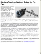 Starborn Two-inch Fastener Option for Pro Plug