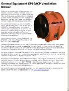 General Equipment EP16ACP ventilation blower