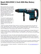 Bosch RH1255VC 2 Inch SDS-Max Rotary Hammer