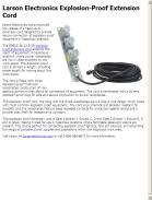 Larson Electronics Explosion Proof Extension Cord