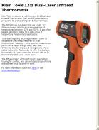 Klein Tools 12:1 Dual-Laser Infrared Thermometer