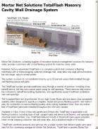 Mortar Net Solutions TotalFlash Masonry Cavity Wall Drainage System