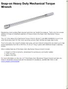 Snap-on Heavy Duty Mechanical Torque Wrench