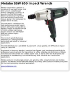 Metabo SSW 650 Impact Wrench