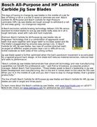 Bosch All-Purpose and HP Laminate Carbide Jig Saw Blades