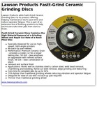 Lawson Products Fastt-Grind Ceramic Grinding Discs