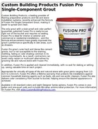 Custom Building Products Fusion Pro Single-Component Grout