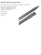 Relton extra long chisels
