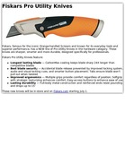 Fiskars Pro Utility Knives