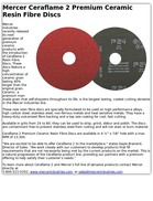Mercer Ceraflame 2 Premium Ceramic Resin Fibre Discs