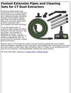 Festool Extension Pipes and Cleaning Sets for CT Dust Extractors